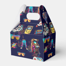 Patrón de Neón Retro Vintage 80