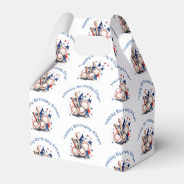 Caja Para Regalos Patrón de nombre de cumpleaños feliz de los niños 