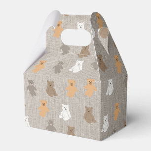 Caja Para Regalos Patrón de oso corto