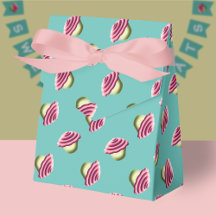 Patrón De Pasteles Rosa Y Aqua