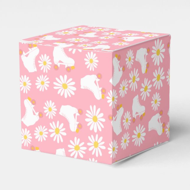 Caja Para Regalos Patrón de patinaje sobre patines florales (Costado Anverso)