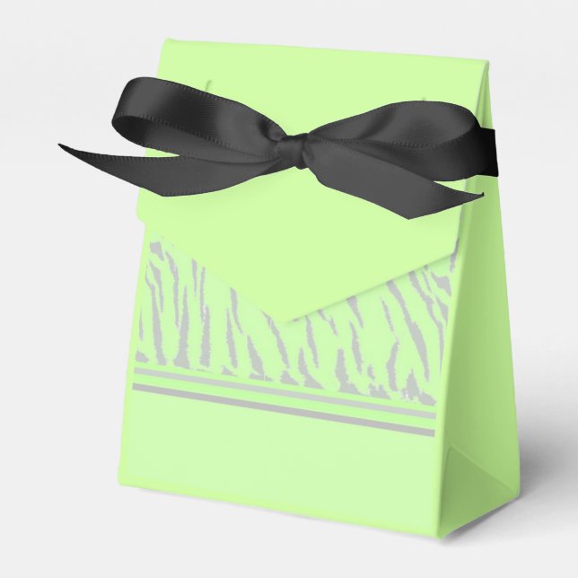 Caja Para Regalos Patrón de pelaje de tigre verde (Front Side)