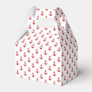 Caja Para Regalos Patrón de pequeños ángulos rojos y blancos