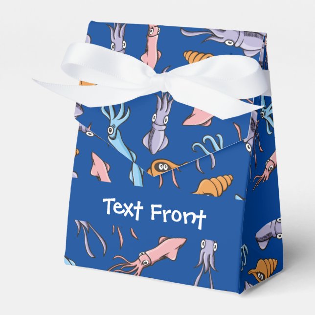 Caja Para Regalos Patrón de Personalizados de calamar (Front Side)