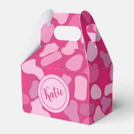 Caja Para Regalos Patrón de Piedra Rosa-