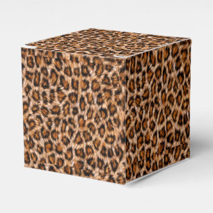 Caja Para Regalos Patrón de piel marrón de gato leopardo de Jaguar-2
