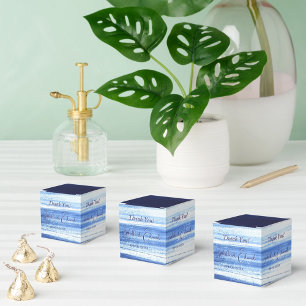 Caja Para Regalos Patrón de pinceladas de acuarela de la Marina mode