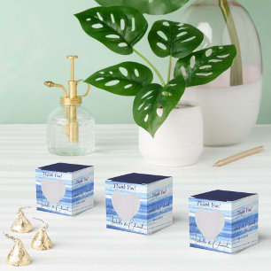Caja Para Regalos Patrón de pinceladas de acuarela de la Marina mode