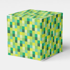 Caja Para Regalos Patrón de píxeles verdes