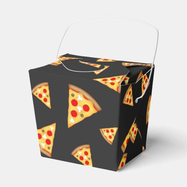 Caja Para Regalos Patrón de pizzas Guay y divertidas (Front Side)