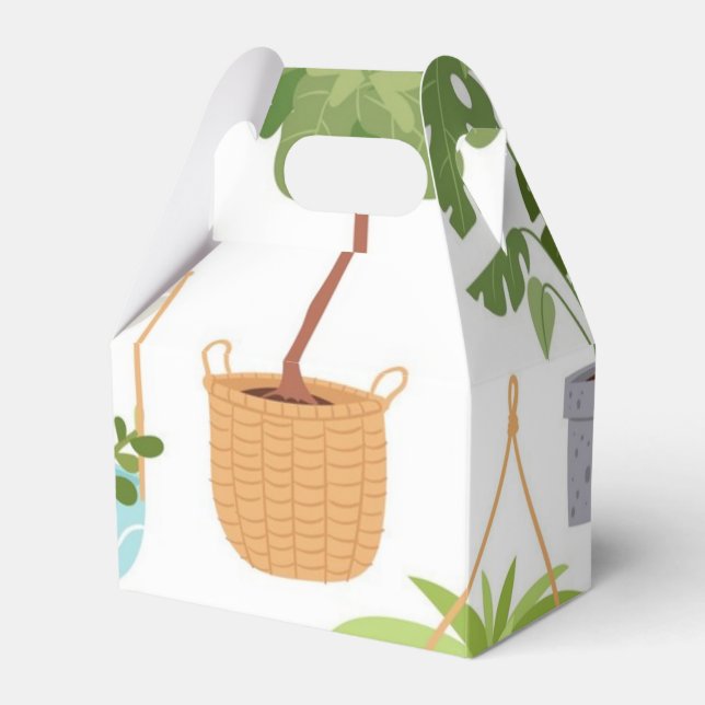 Caja Para Regalos Patrón de planta (Front Side)