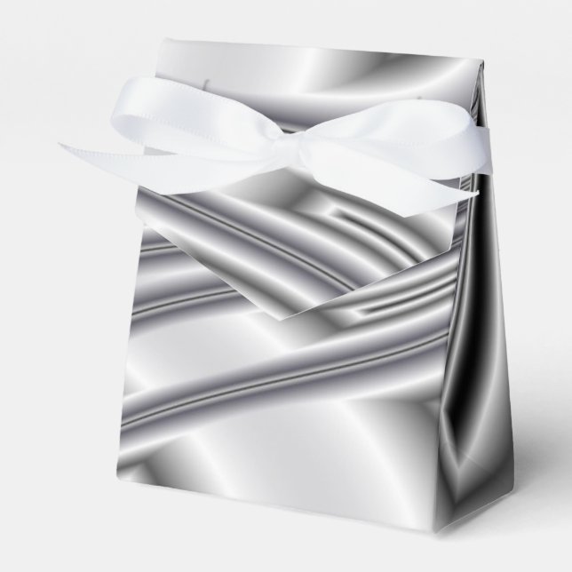 Caja Para Regalos Patrón de plata (Front Side)