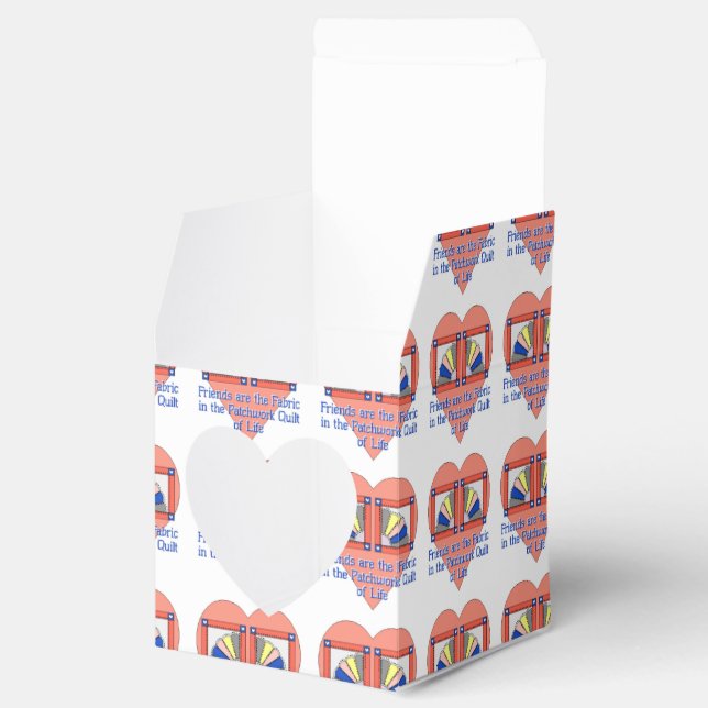 Caja Para Regalos Patrón de pliego de amigos (Abierto)