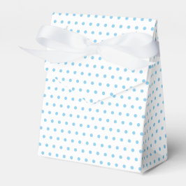 Caja Para Regalos Patrón de Polkadots Azules Bebés Sencillos En Blan