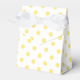 Caja Para Regalos Patrón de puntos de polka amarillos