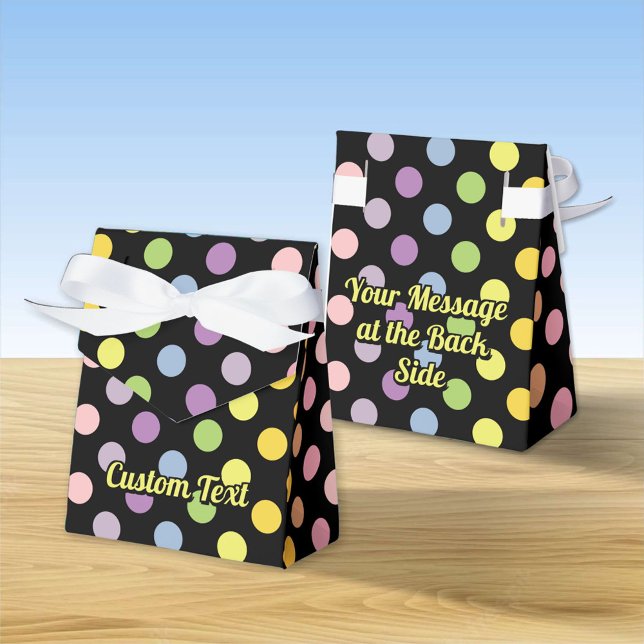 Caja Para Regalos Patrón de puntos de polka arco iris (Subido por el creador)