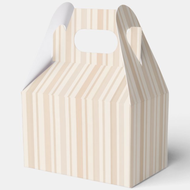 Caja Para Regalos Patrón de raya neutro suave (Reverso )