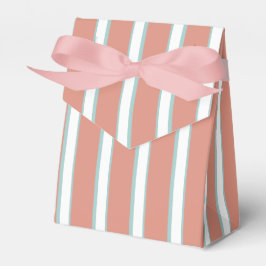 Caja Para Regalos Patrón de rayas azules, rosas y blancas
