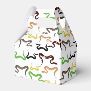 Caja Para Regalos Patrón de reptil Python de serpientes coloridas