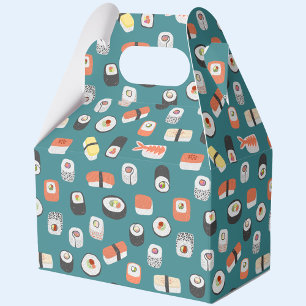 Caja Para Regalos Patrón de rollo Sushi Nigiri Maki