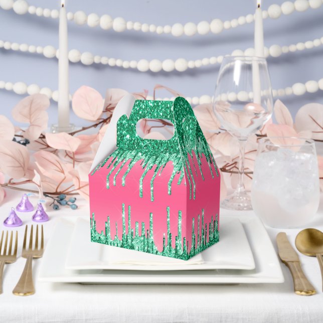 Caja Para Regalos Patrón de sandía (Boda)