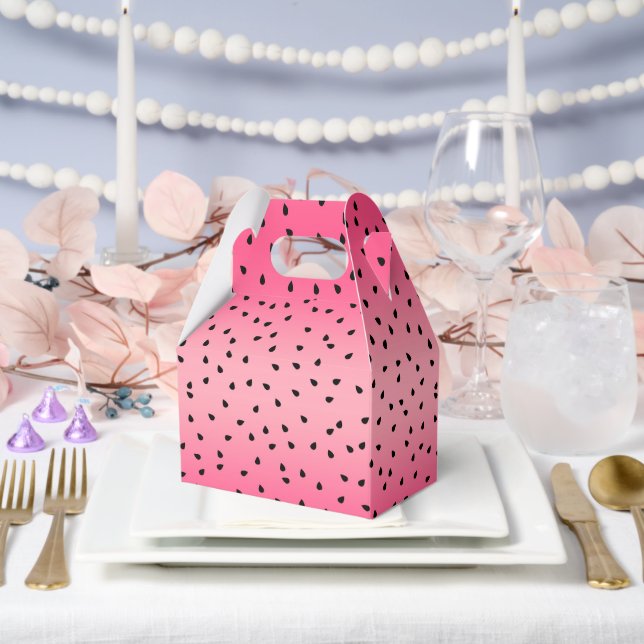 Caja Para Regalos Patrón de sandía (Boda)