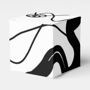 Caja Para Regalos Patrón de sujeción: Resumen negro, blanco, gris y