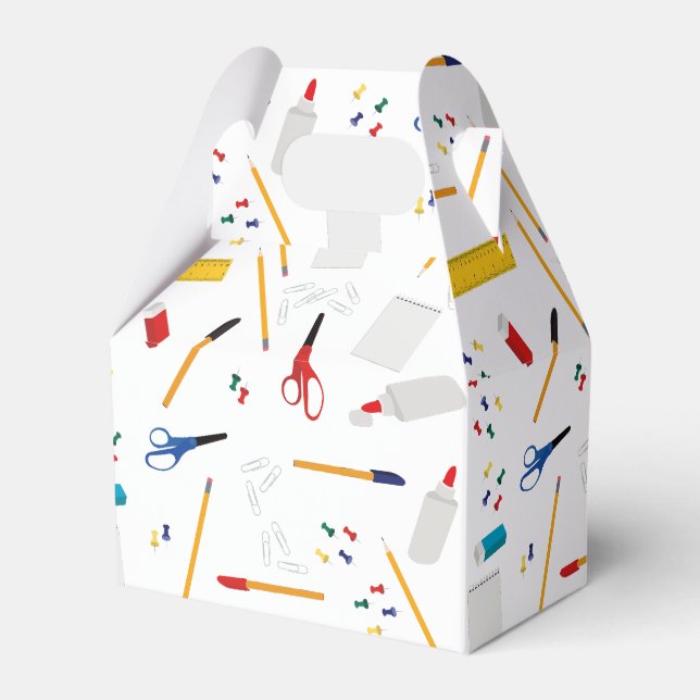 Caja Para Regalos Patrón de suministros para oficinas y artesanías e (Front Side)
