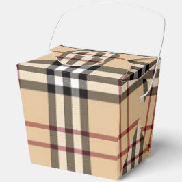 Caja Para Regalos Patrón de Tartán Escocés