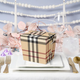 Caja Para Regalos Patrón de Tartán Escocés