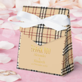 Caja Para Regalos Patrón de tartán escocés de agradecimiento persona
