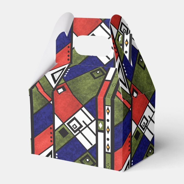 Caja Para Regalos Patrón de textura tradicional africano sin soldadu (Front Side)