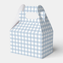Caja Para Regalos Patrón de trazo de tracción de Gingham azul minima