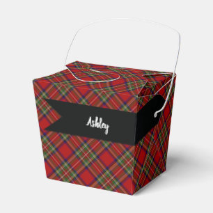 Caja Para Regalos Patrón de trazo de tracción Tartán Royal Stewar