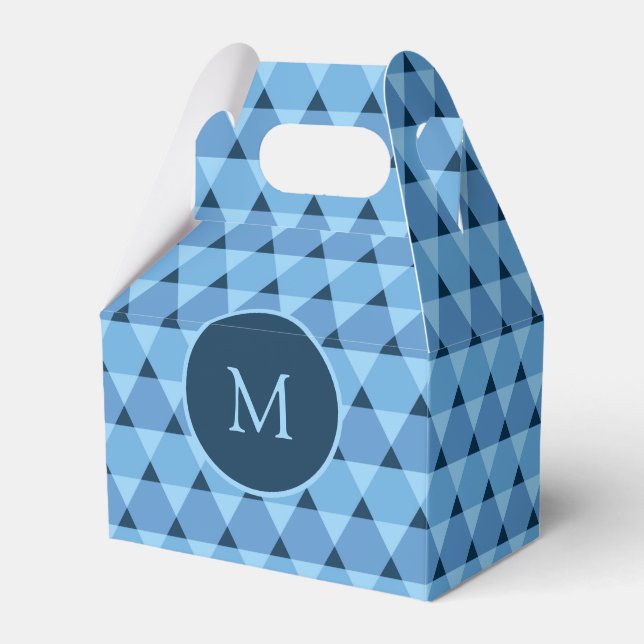 Caja Para Regalos Patrón de triángulos (Front Side)