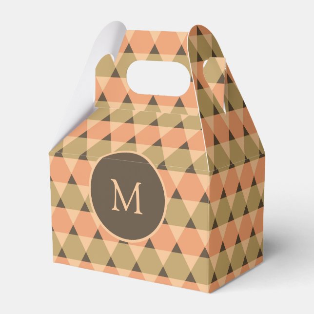 Caja Para Regalos Patrón de triángulos (Front Side)