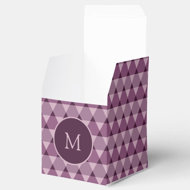 Caja Para Regalos Patrón de triángulos (Abierto)