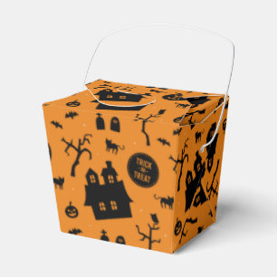 Caja Para Regalos Patrón de truco o trato de fiesta de Halloween