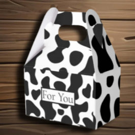 Caja Para Regalos Patrón de vaca de celebraciones