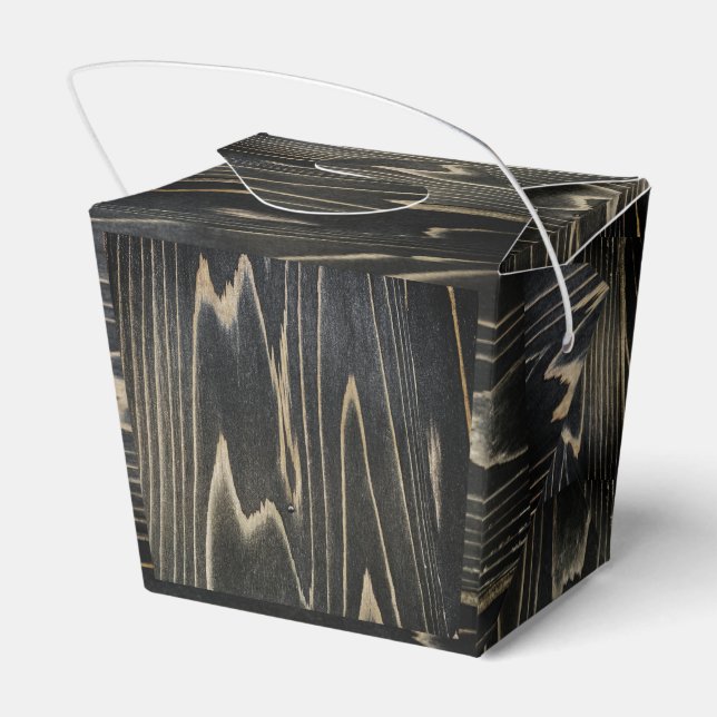 Caja Para Regalos Patrón de veta de madera (Reverso)