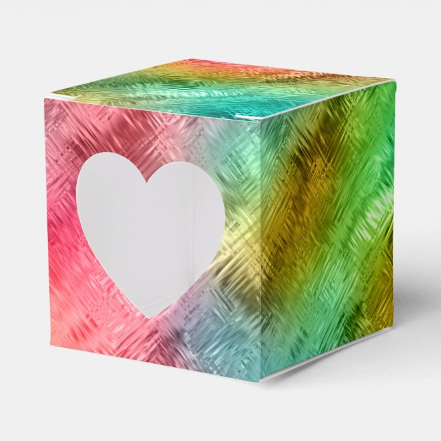 Caja Para Regalos Patrón de vidrio de cristal colorido (Anverso)