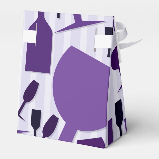 Caja Para Regalos Patrón de vidrio de vino (Reverso)