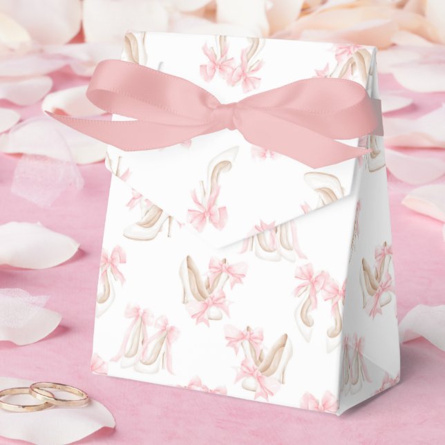 Caja Para Regalos Patrón de zapatos Coquette  (Boda)