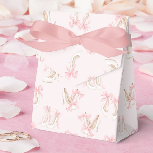 Caja Para Regalos Patrón de zapatos Coquette  (Boda)
