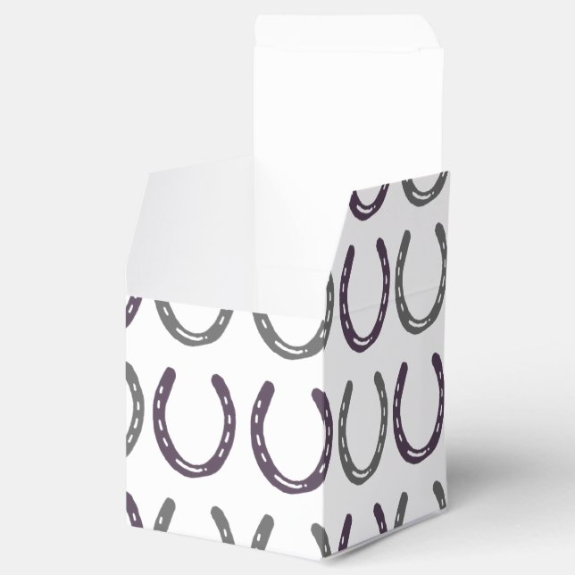Caja Para Regalos Patrón de zapatos de caballo con tema ecuestre (Abierto)