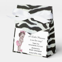 Patrón de zebra Baby Shower Princesa Vintage