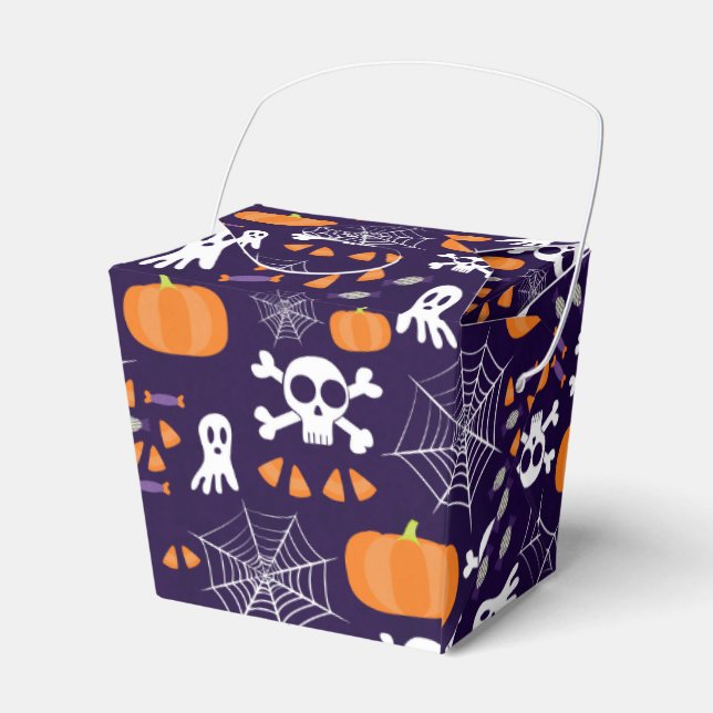 Caja Para Regalos Patrón divertido de Halloween (Front Side)