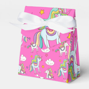 Caja Para Regalos Patrón divertido de unicornio