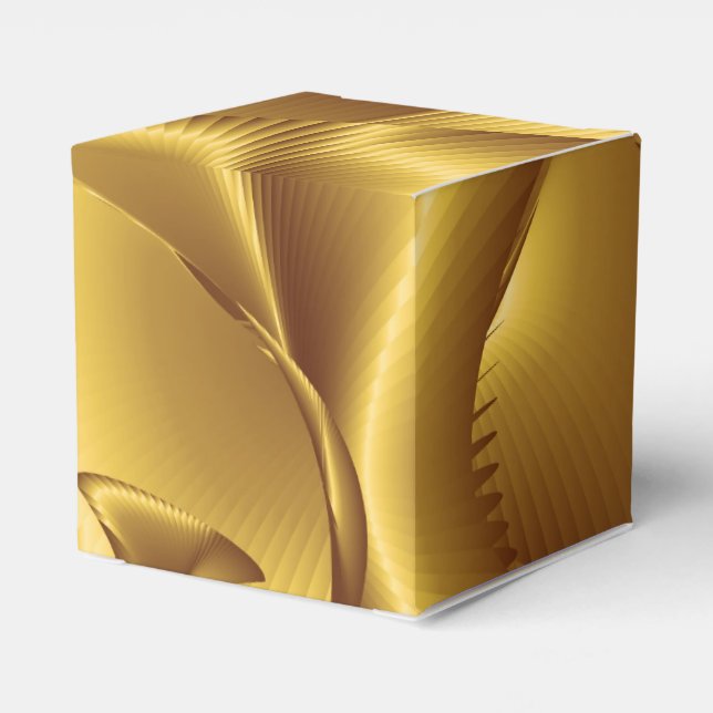 Caja Para Regalos Patrón dorado (Reverso Costado)