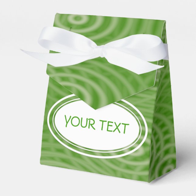 Caja Para Regalos Patrón - el agua riega verde + tu texto (Front Side)